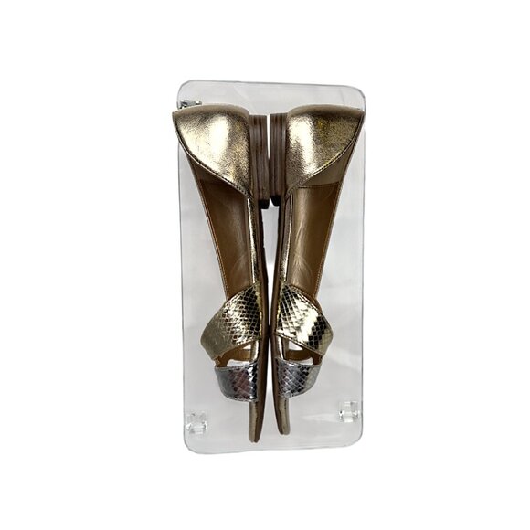 Circus by Sam Edelman Belinda D'Orsay Metallic Gold-Strappy Flats  Sz. 8 - Picture 7 of 10